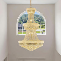 Luxury Golden Finish Crystal Chandelier